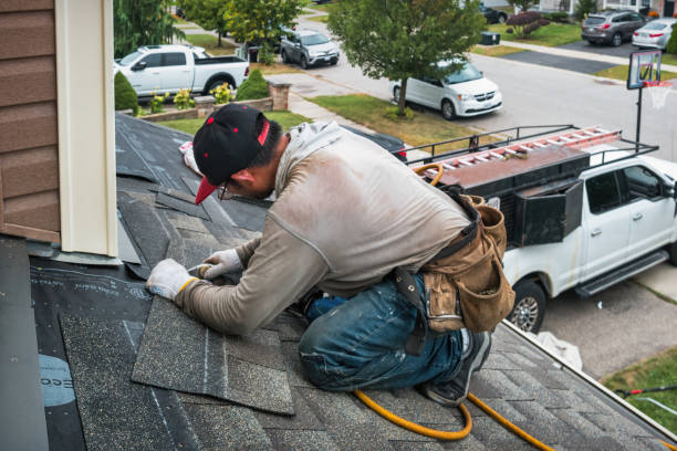 Professional Roofing technician working in Andrews, IN